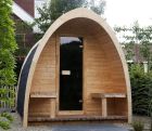 OUTDOOR SAUNA PODSAUNA 186 INFRARED WITH VERANDA