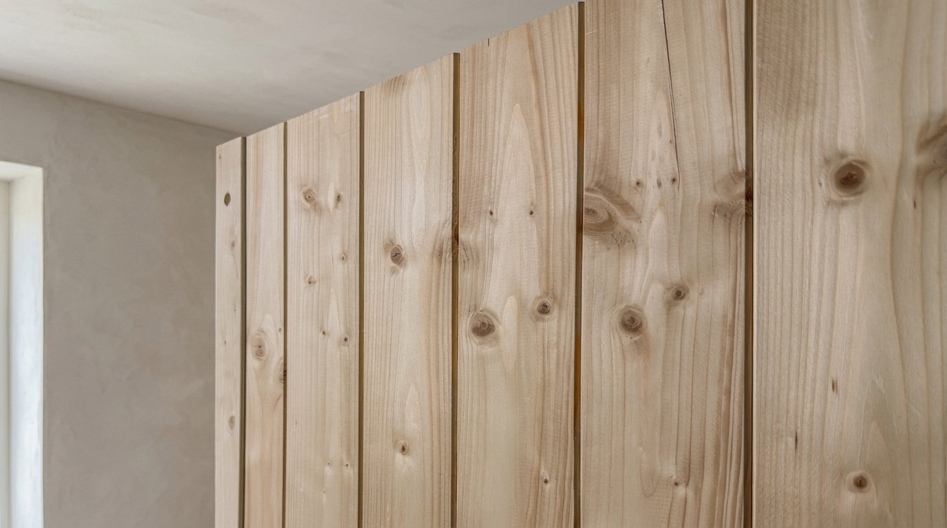 Scandinavian spruce outer wall of the S-Line Nordiq