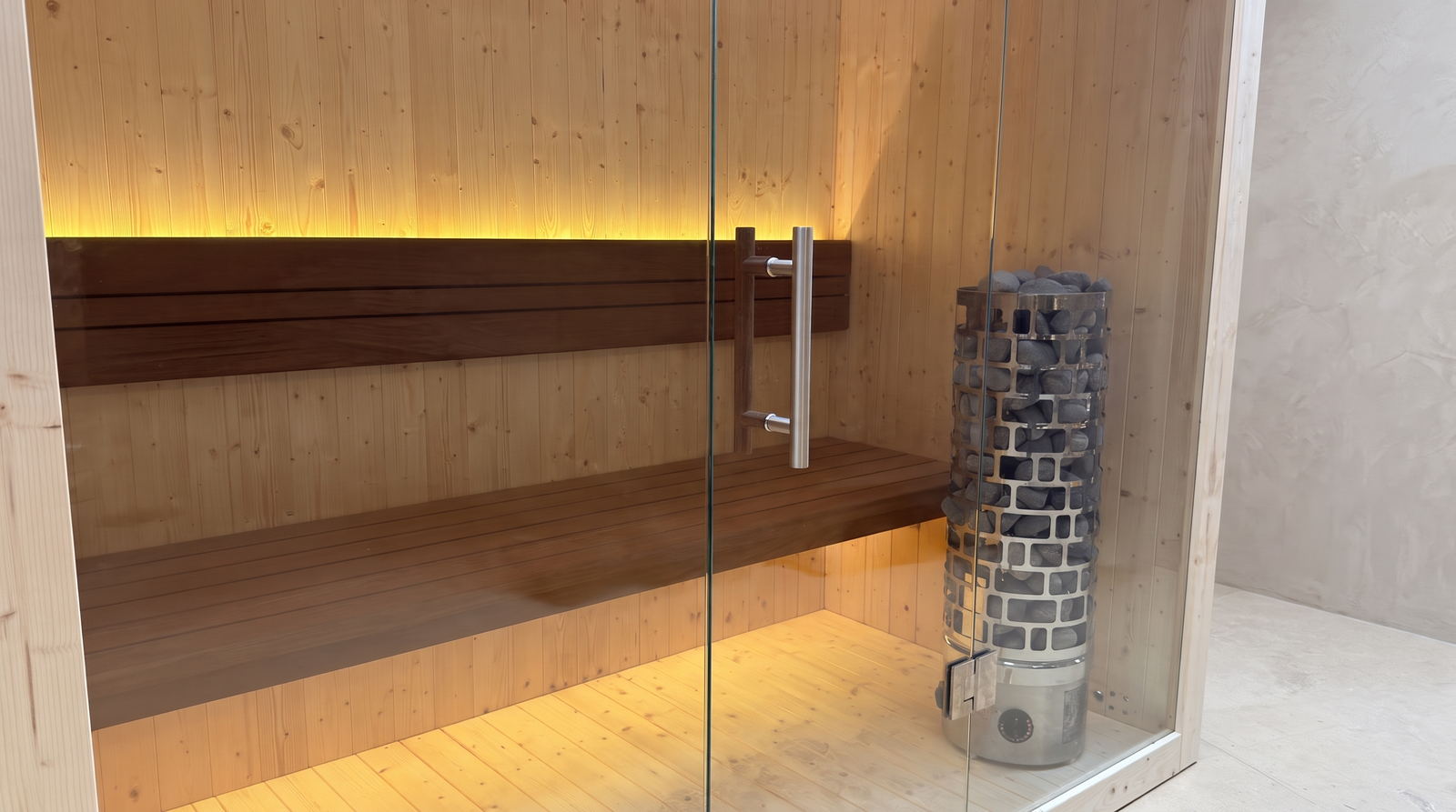Finnish sauna S-Line Nordiq 210 Single, interior